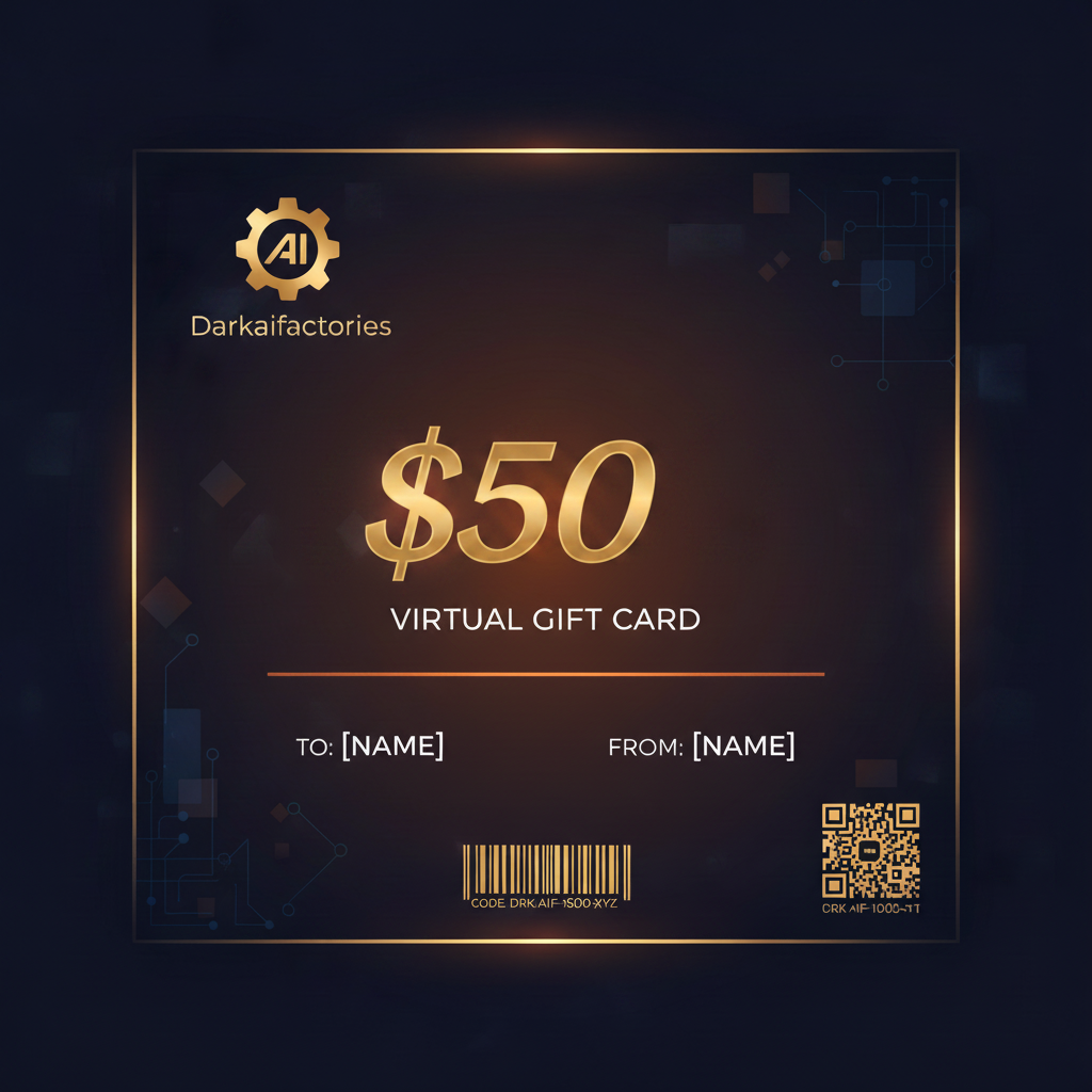 Gift Card $50 — identique au $1,000