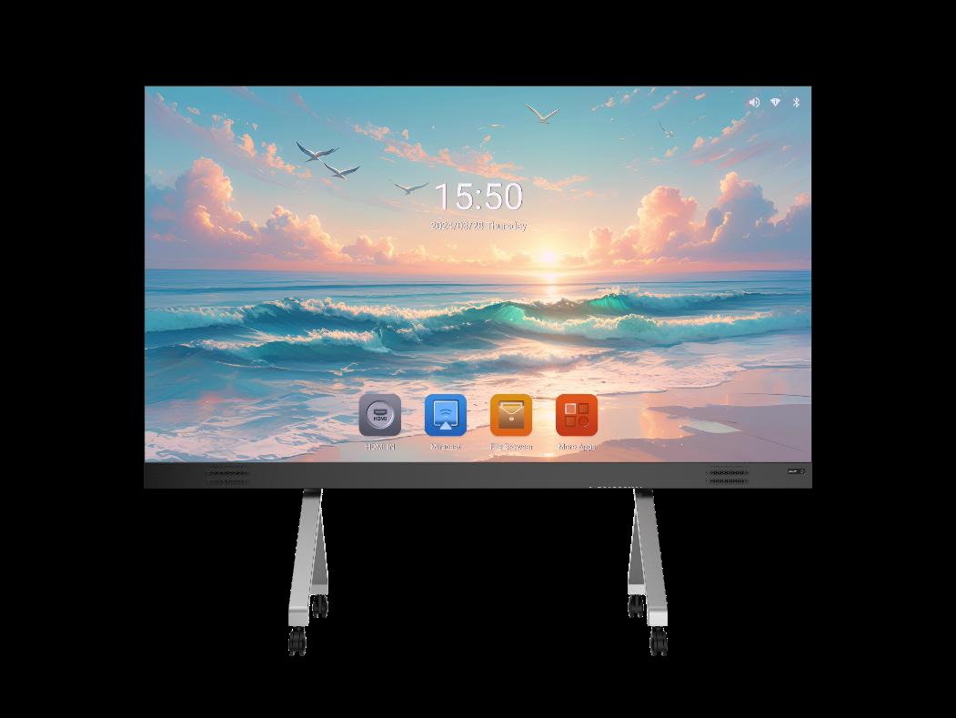 Unilumin UTV SC135 135-inch all-in-one COB LED display on mobile stand
